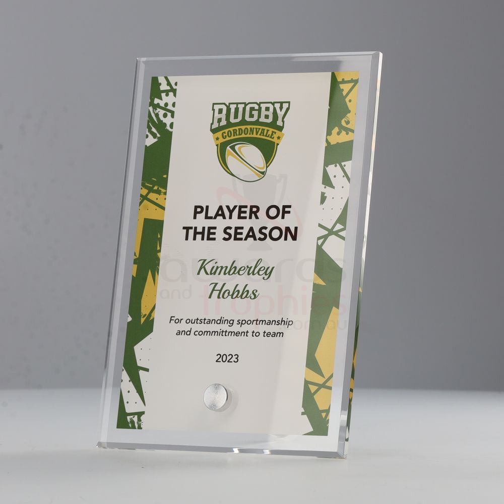 Rugby Team Colours Plaque V3 225mm